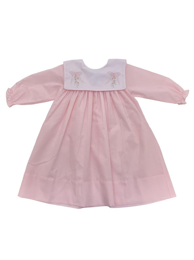 Auraluz Dress L/S Pink Bow 272-PKBO 5008