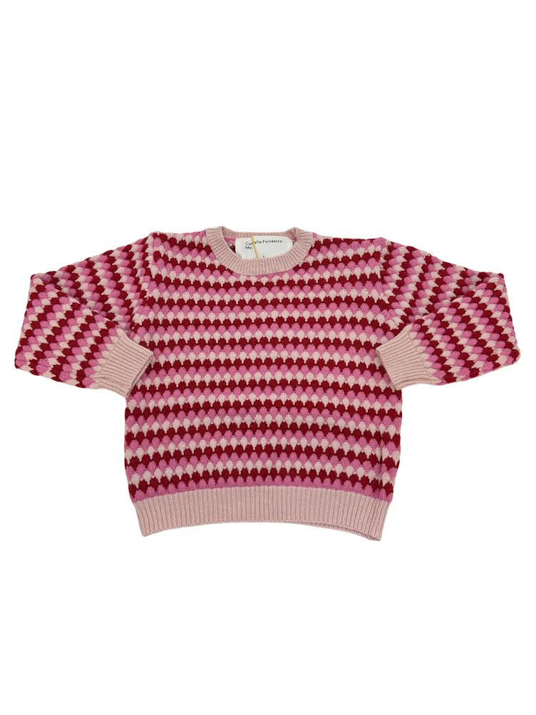 Fantastica Unisex Pink Knit Jersey W/Structure 10461 5009