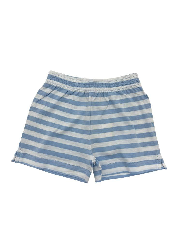 Luigi Jersey Stripe Boy Shorts W/Slit Sky Blue/White SH097S-260 5012