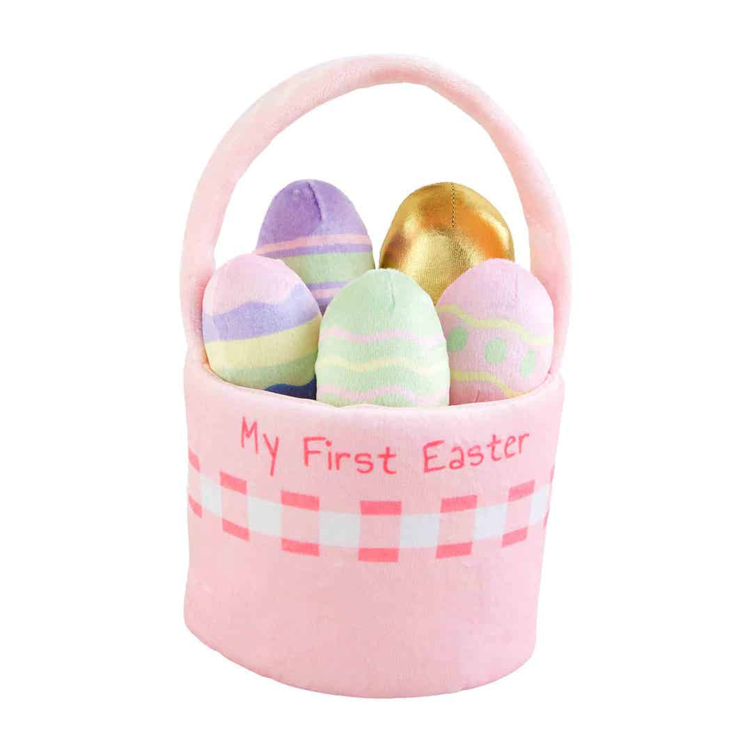 Mud Pie My First Easter Basket Plush Set