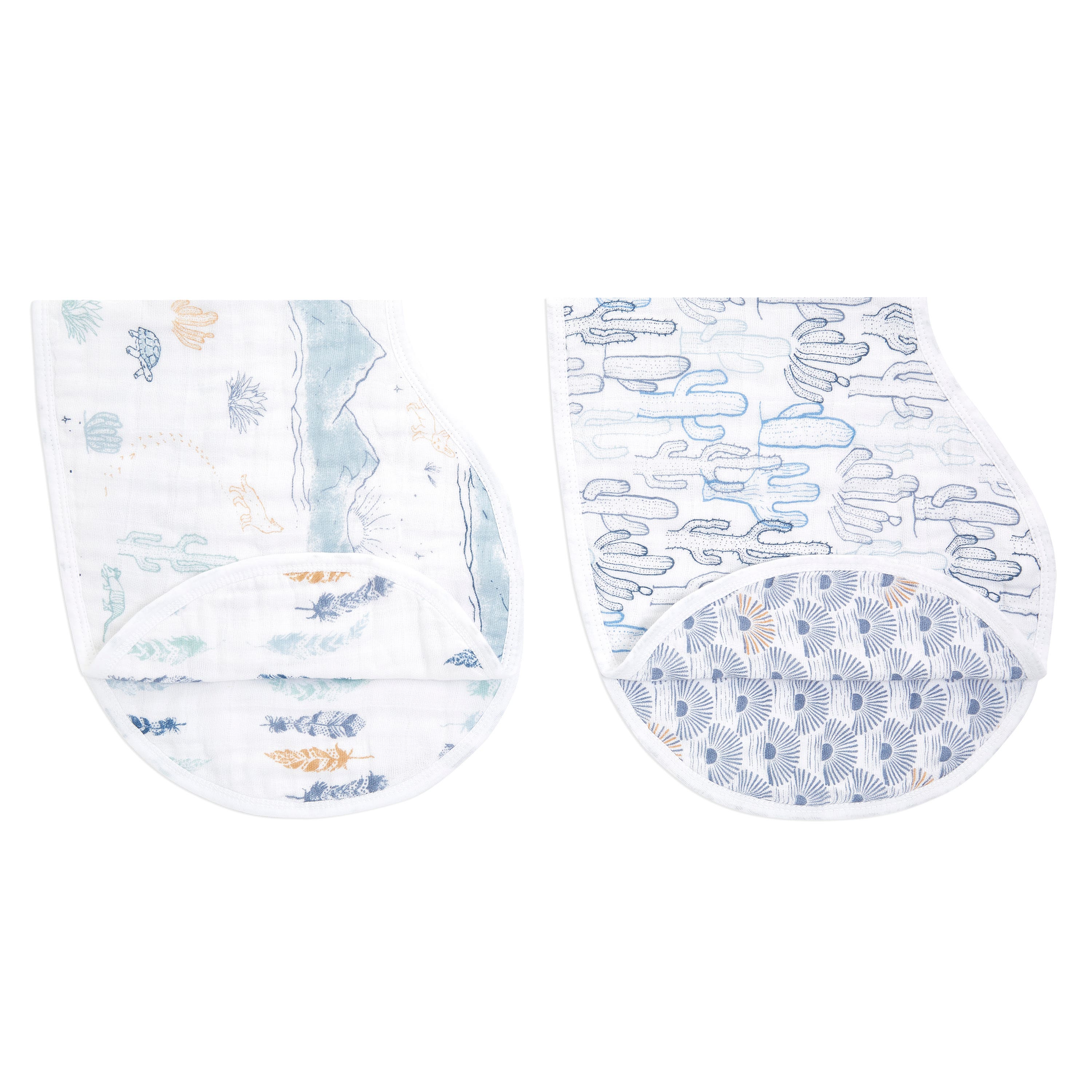 Aden & Anais 2-Pack Classic Muslin Burpy Bib