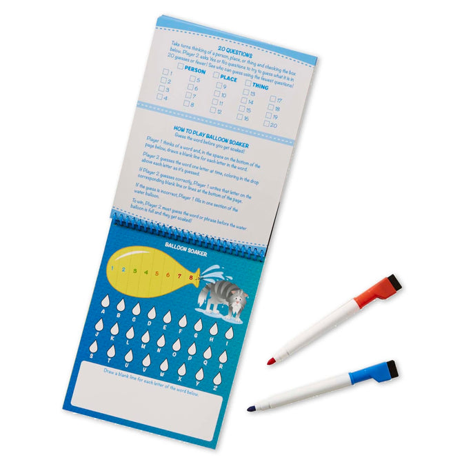 Melissa Doug On the Go Write-On / Wipe-Off Activity Games Pad