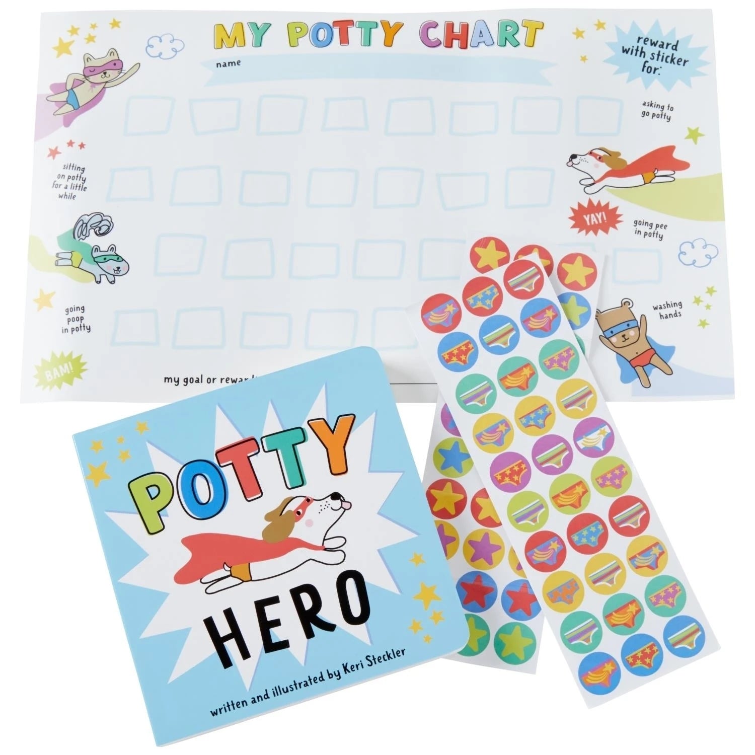 C.R. Gibson Potty Training Board Book Set BTBB-24938/24937