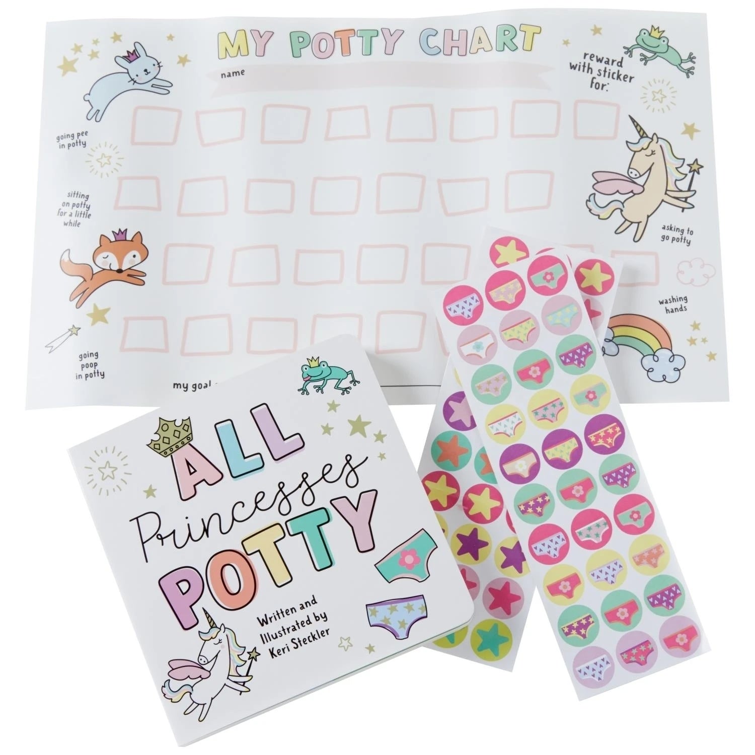 C.R. Gibson Potty Training Board Book Set BTBB-24938/24937