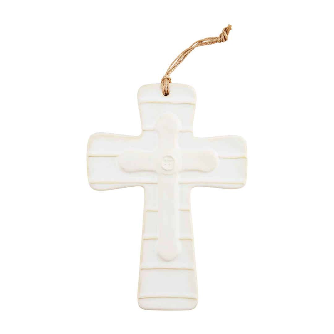 Mud Pie Layered Stoneware Cross