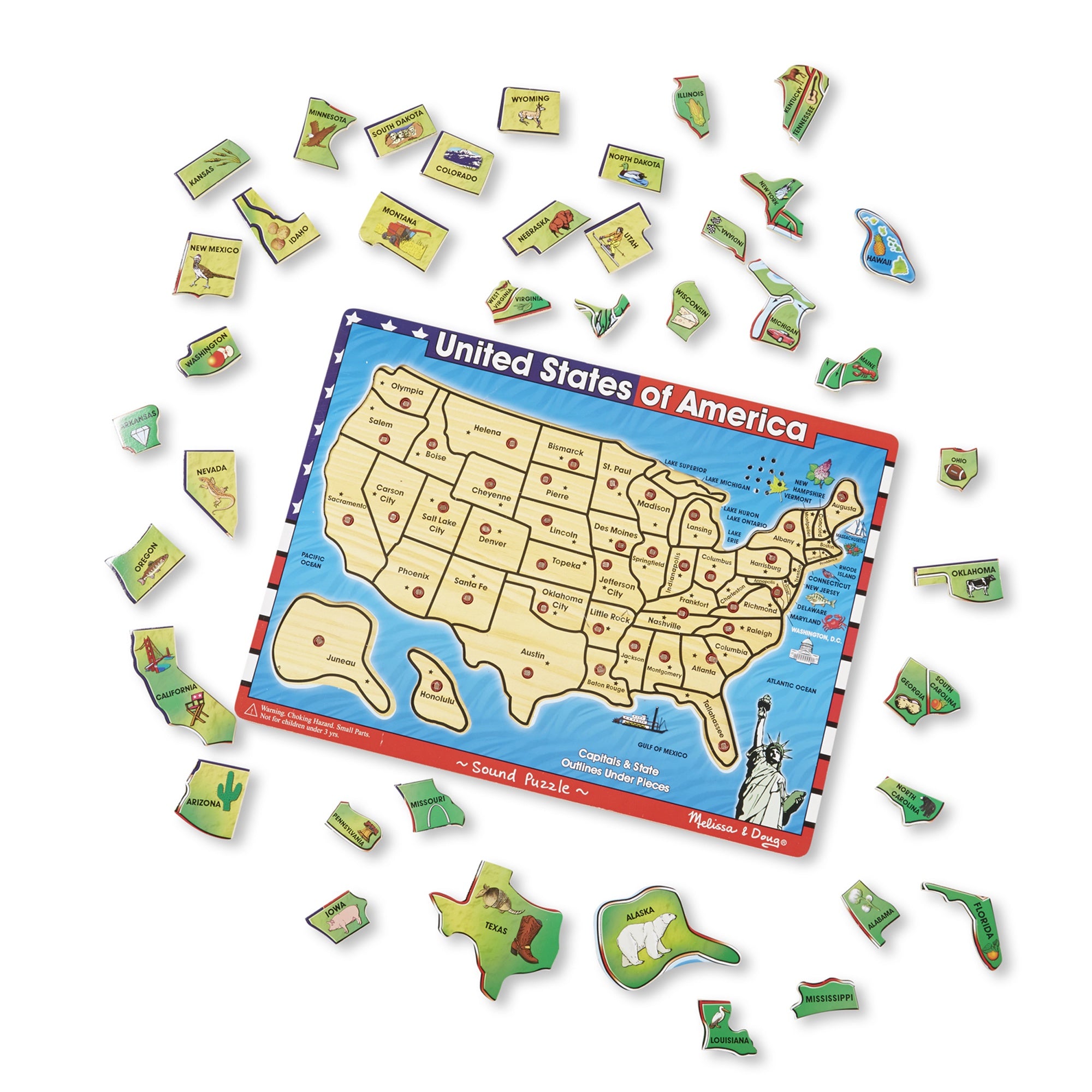 Melissa & Doug USA Sound Puzzle