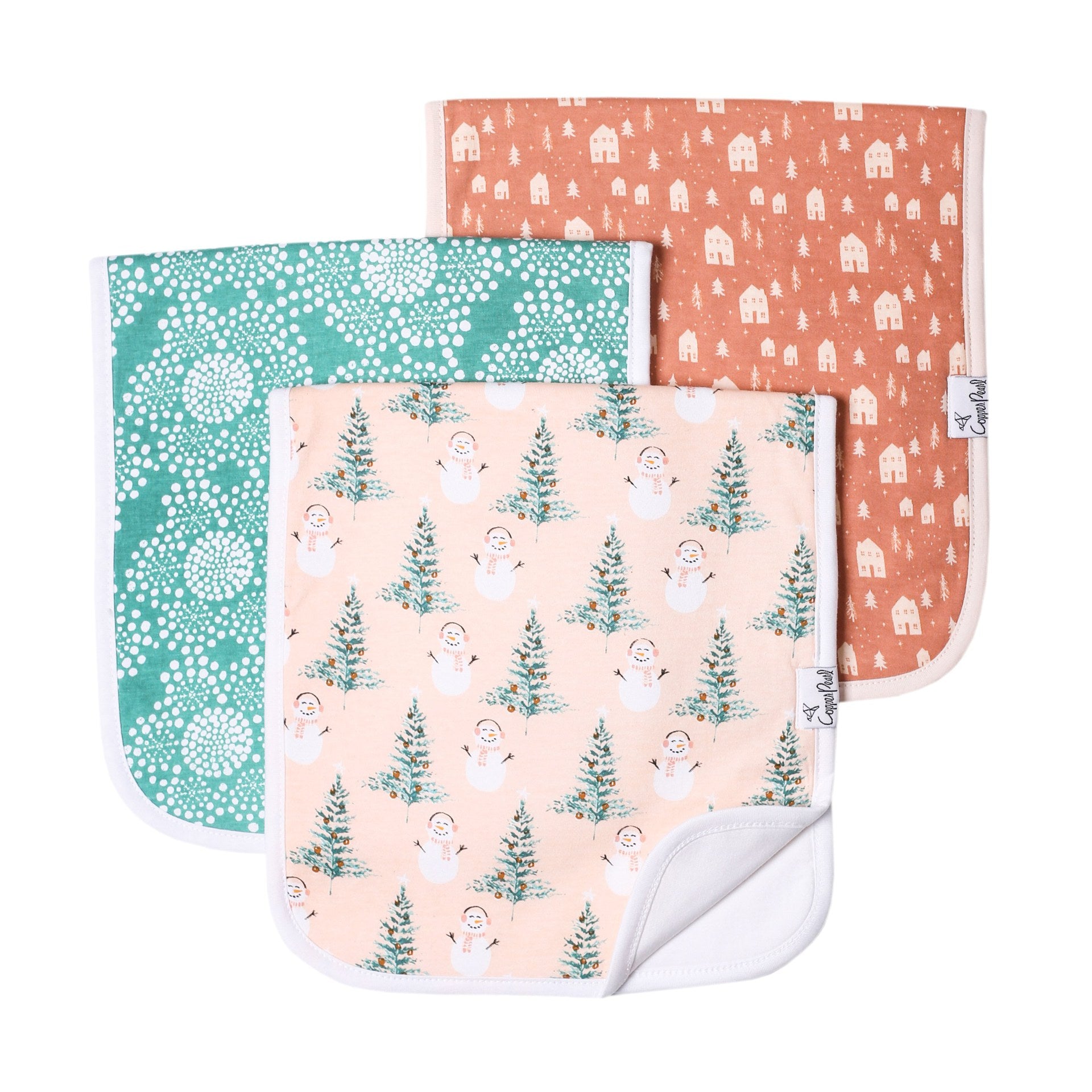 Copper Pearl Premium Burp Cloths