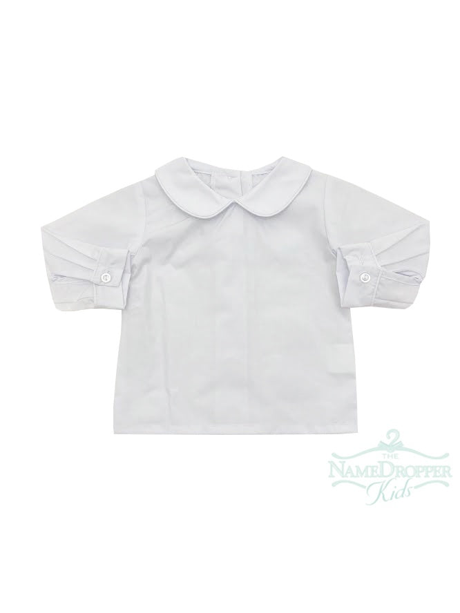 Name Dropper PL Basic Boy PP Long Sleeve Collar White Woven Shirt L/S ZBF19-SPCBBALS-WWPH