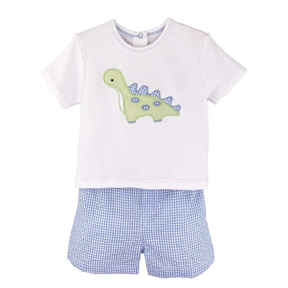 Petit Ami Shirt/Shorts Dino Appl 3632/4632 5102
