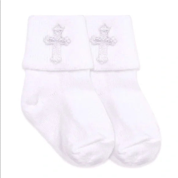Jefferies Smooth Toe Christening Turn Cuff Socks
