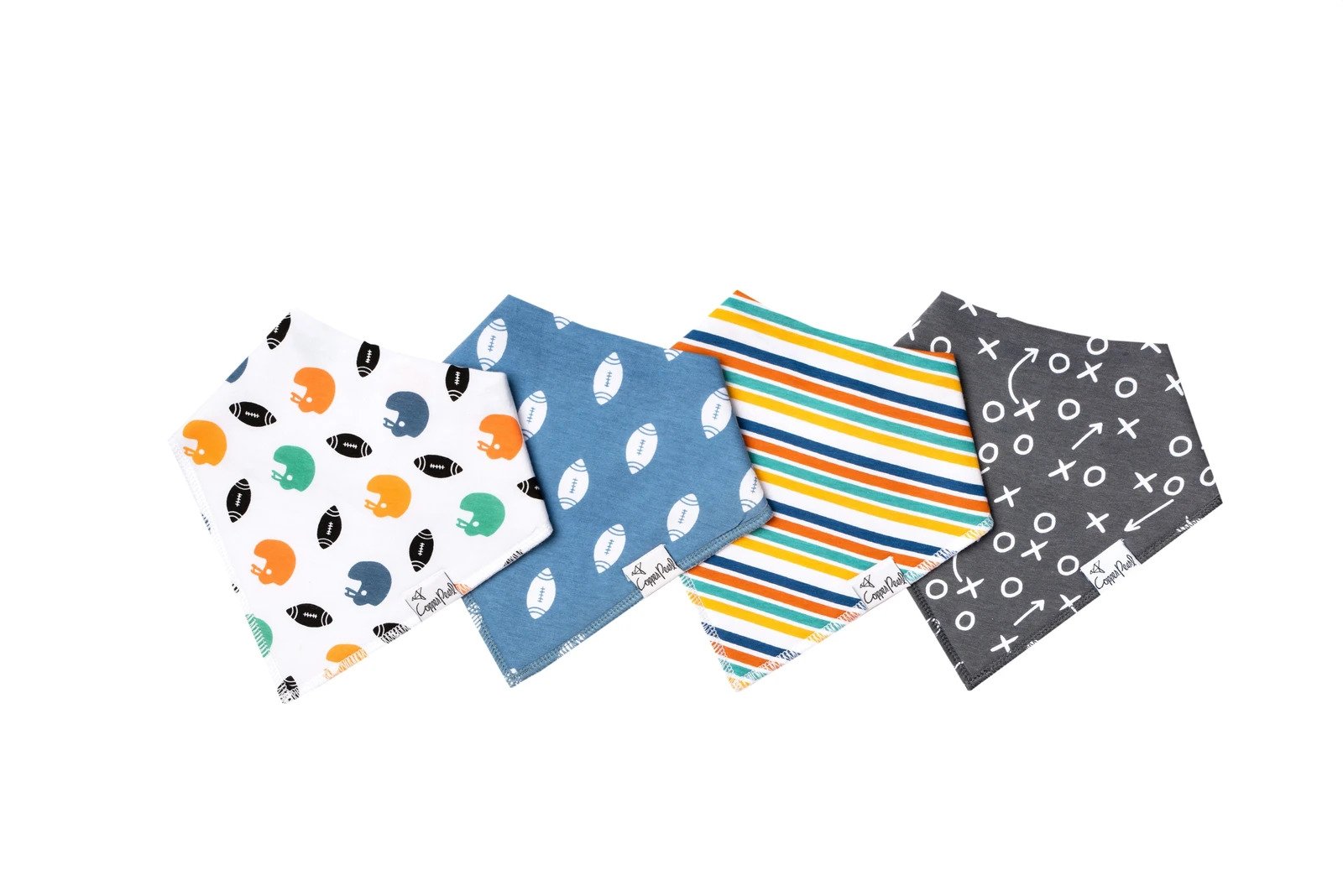 Copper Pearl Bandana Bib 4 Piece Set