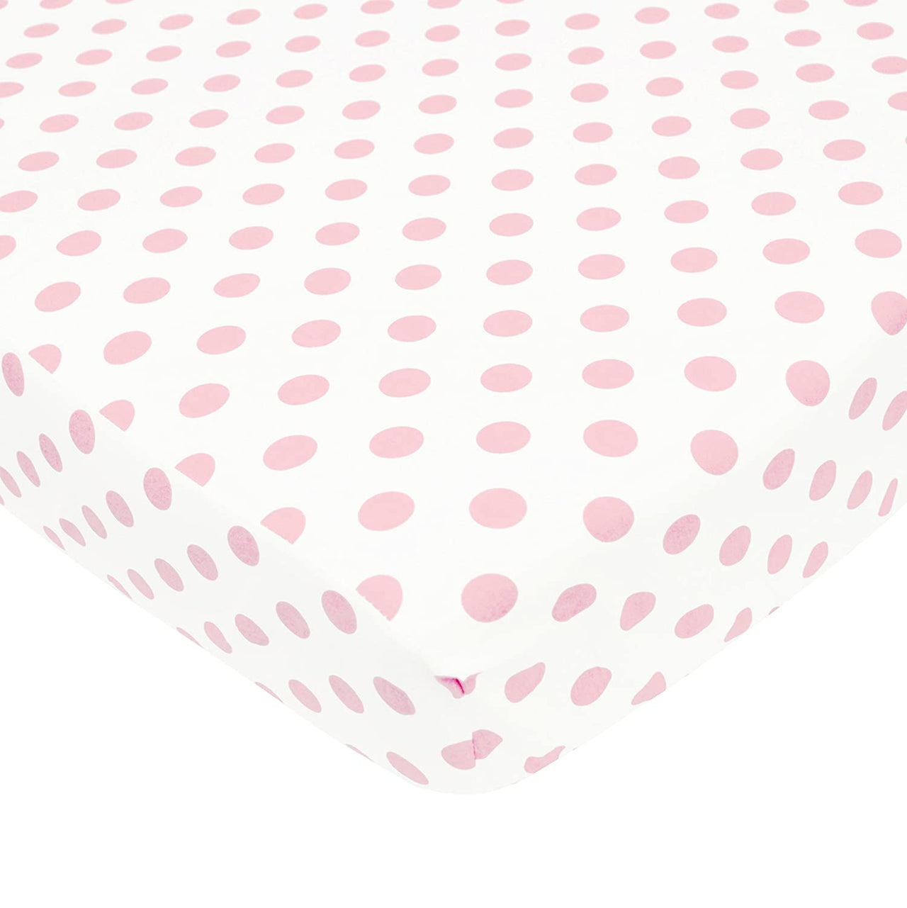 American Baby Spotted Percale Crib Sheet