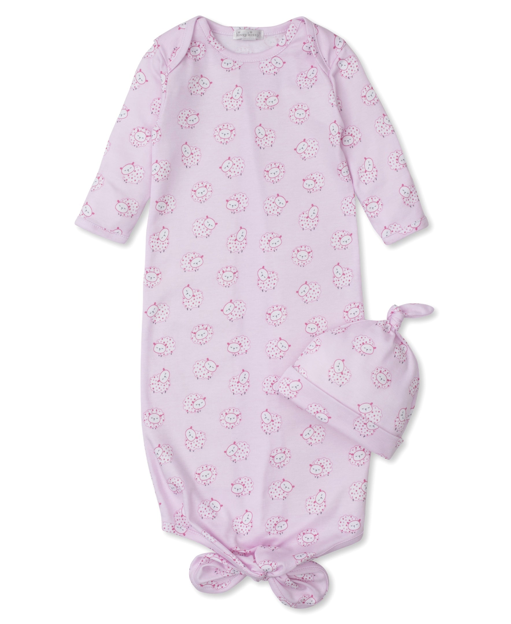 Kissy Kissy Fleecy Sheep Sack W/Hat Set Print 5102