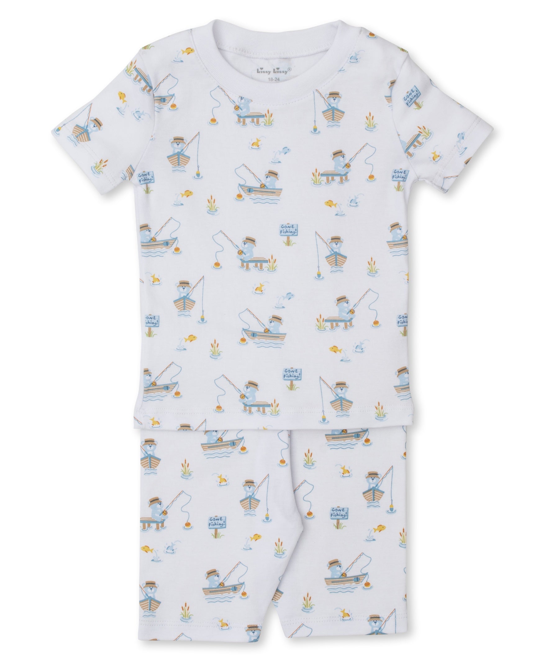 Kissy Kissy Rather Be Fishing Short PJ Set Snug KB610362I 5102