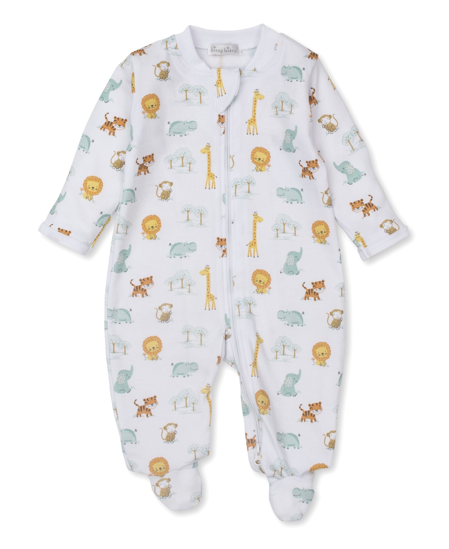 Kissy Kissy Safari Style Footie W/Zip PRT KBQ09268N-K999 5005