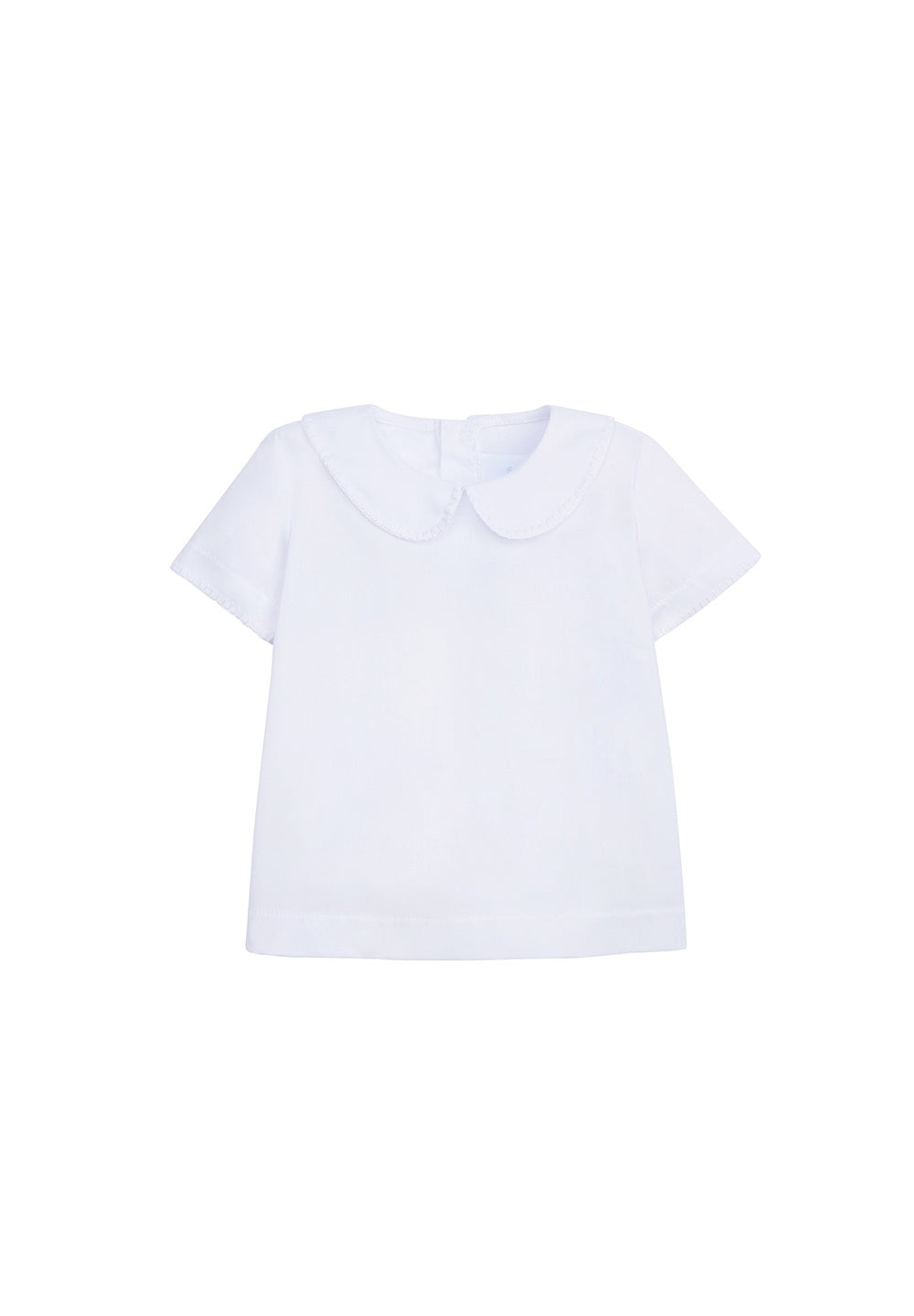 Little English Whipstitch Day Shirt Solid White