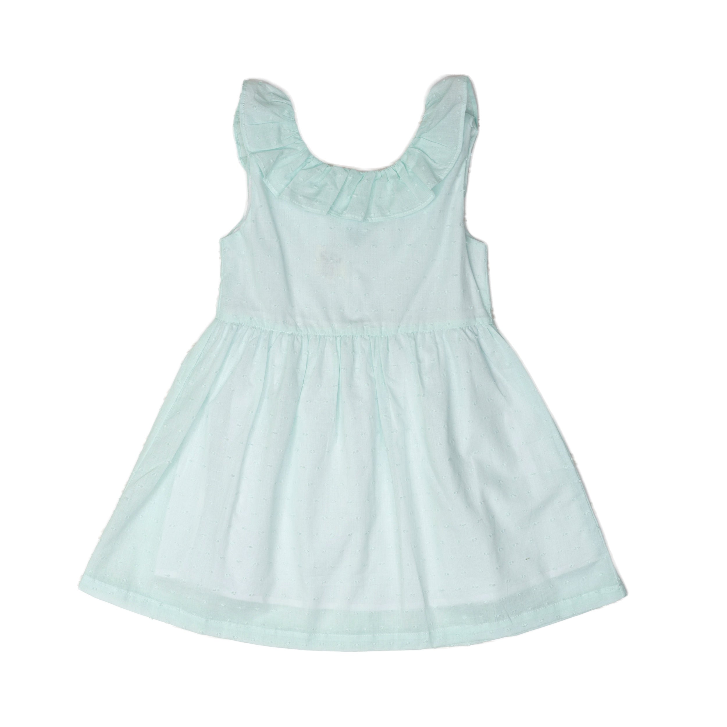 The Oaks Kelly Dress Aqua Swiss Dot KD201 5012