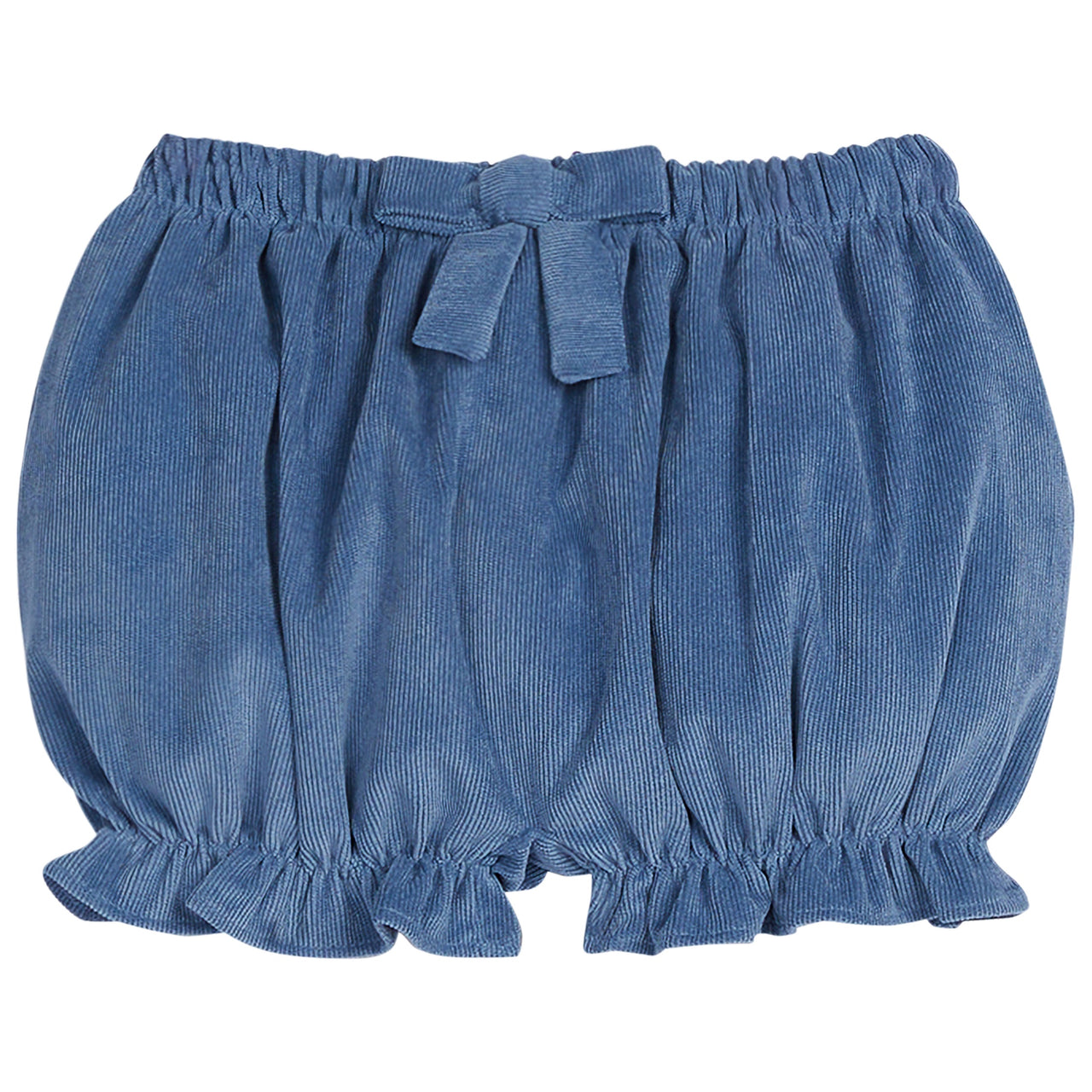 Little English Bow Bloomer Stormy Blue Corduroy 5008
