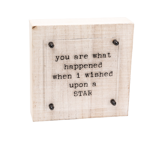 Trade Cie Wished Star Box Sign
