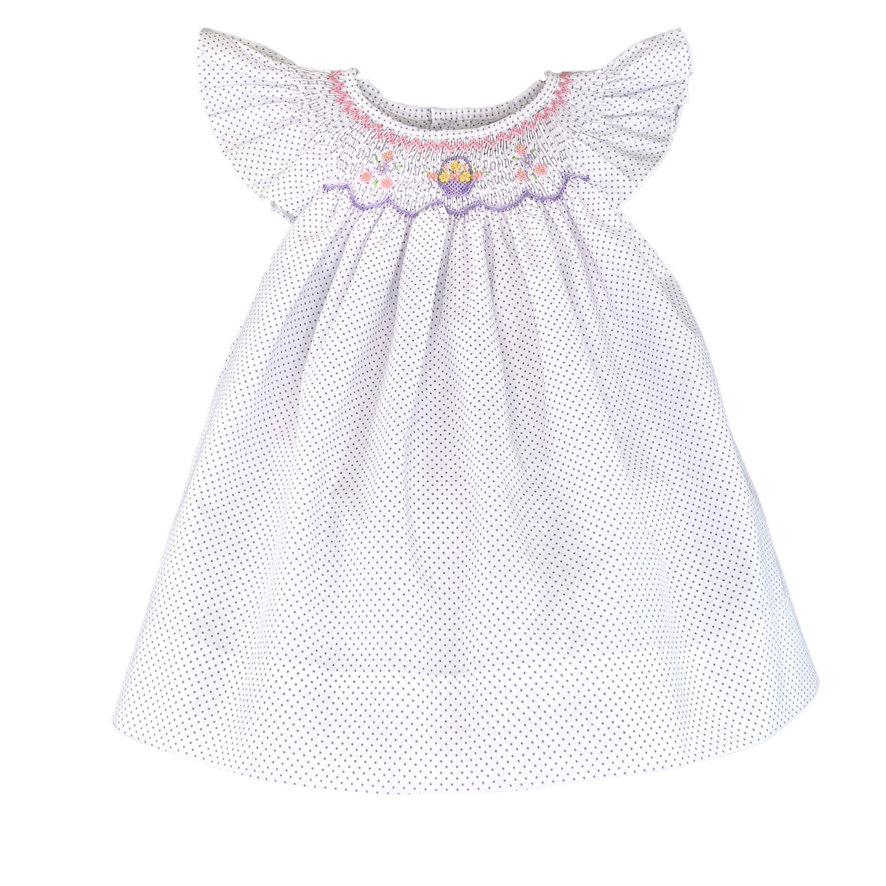 Petit Ami Dress/Bloomer W/Smocked Flower Basket 2146/3146/4146 5102
