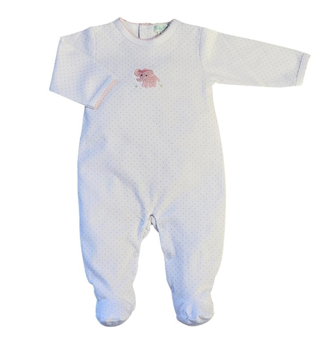 Baby Threads Elephant Collection Pima Cotton Baby Footie 5206
