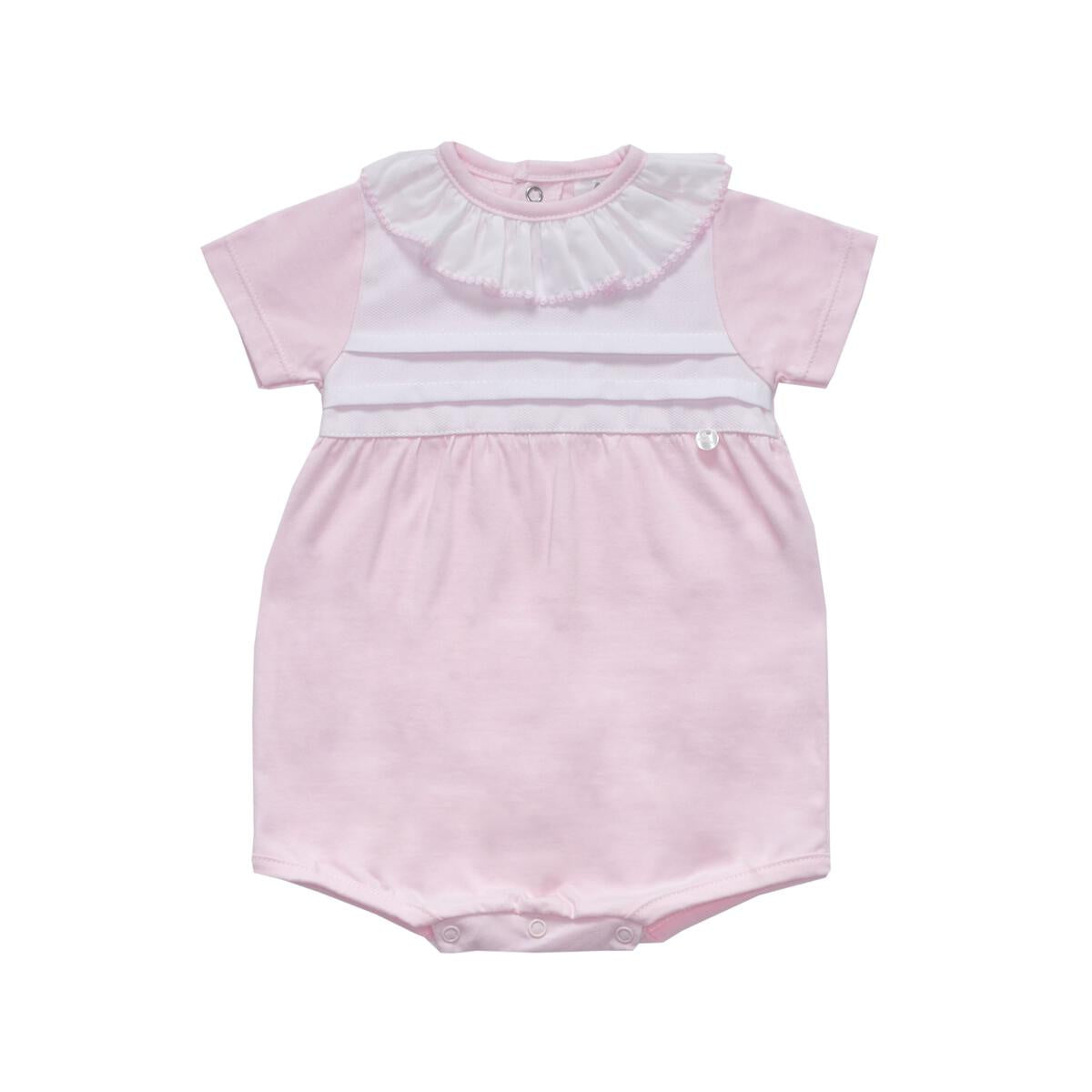 Marco & lizzy Baby Girl Pink/White Romper MN-9086 5104