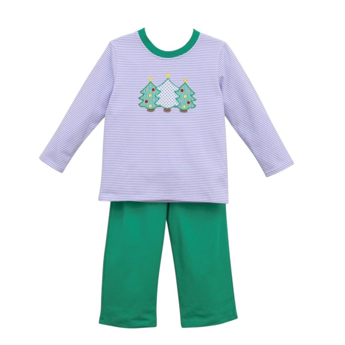 Trotter Street Kids Christmas Tree Pants Set TSK-01190 5108