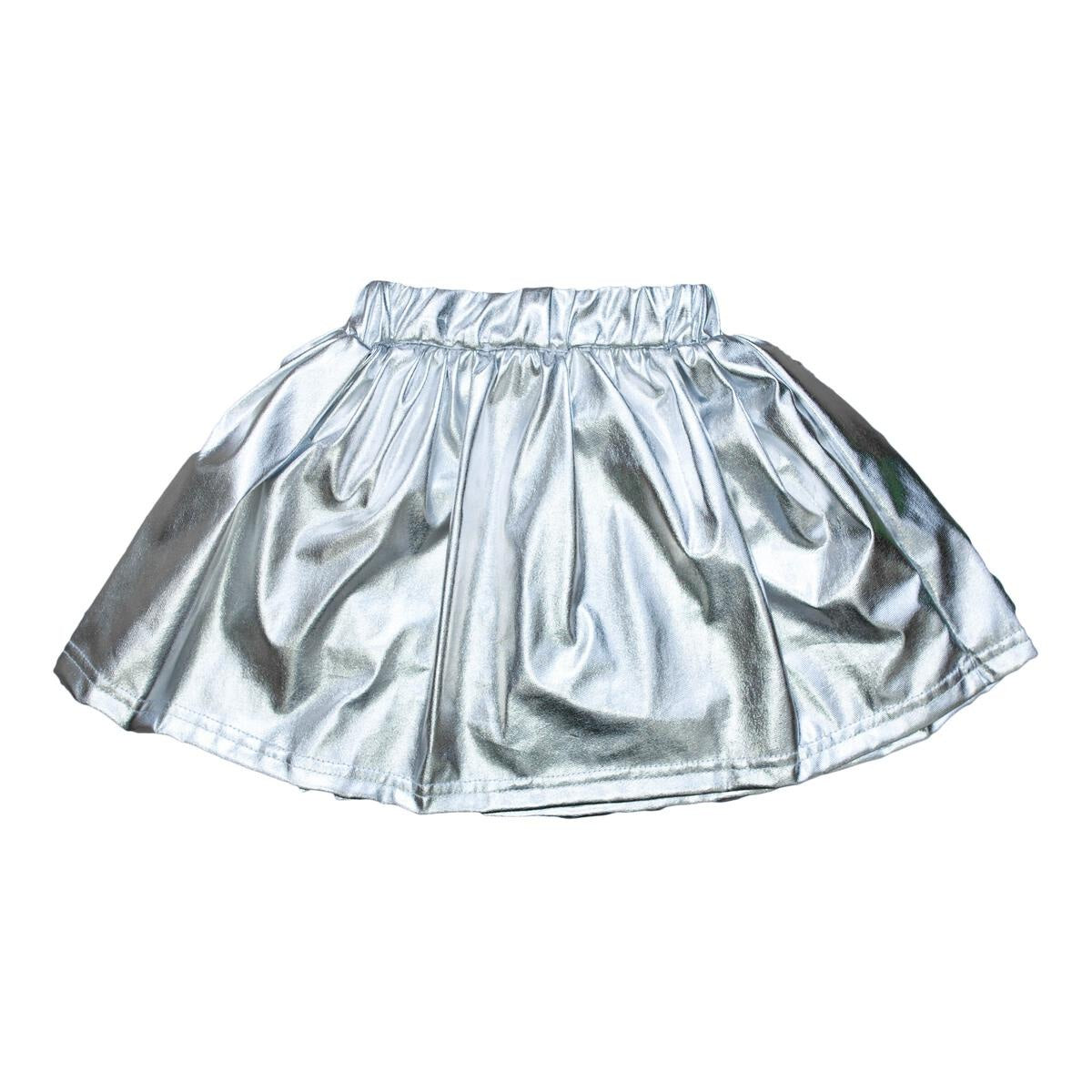 Belle Cher Silver Metallic Skort BC01659 5112