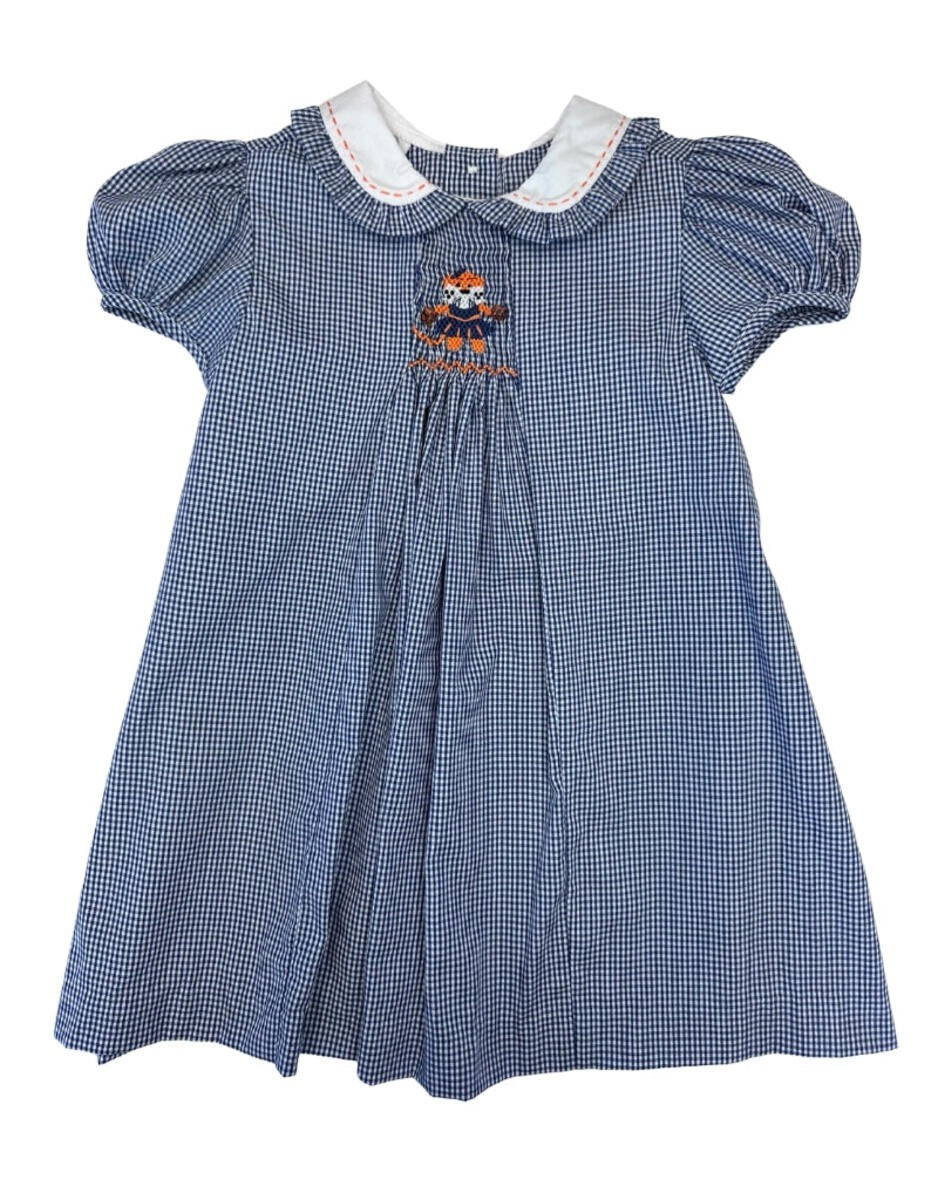 Krewe Kids Navy Tiger Smock Dress 220 5107