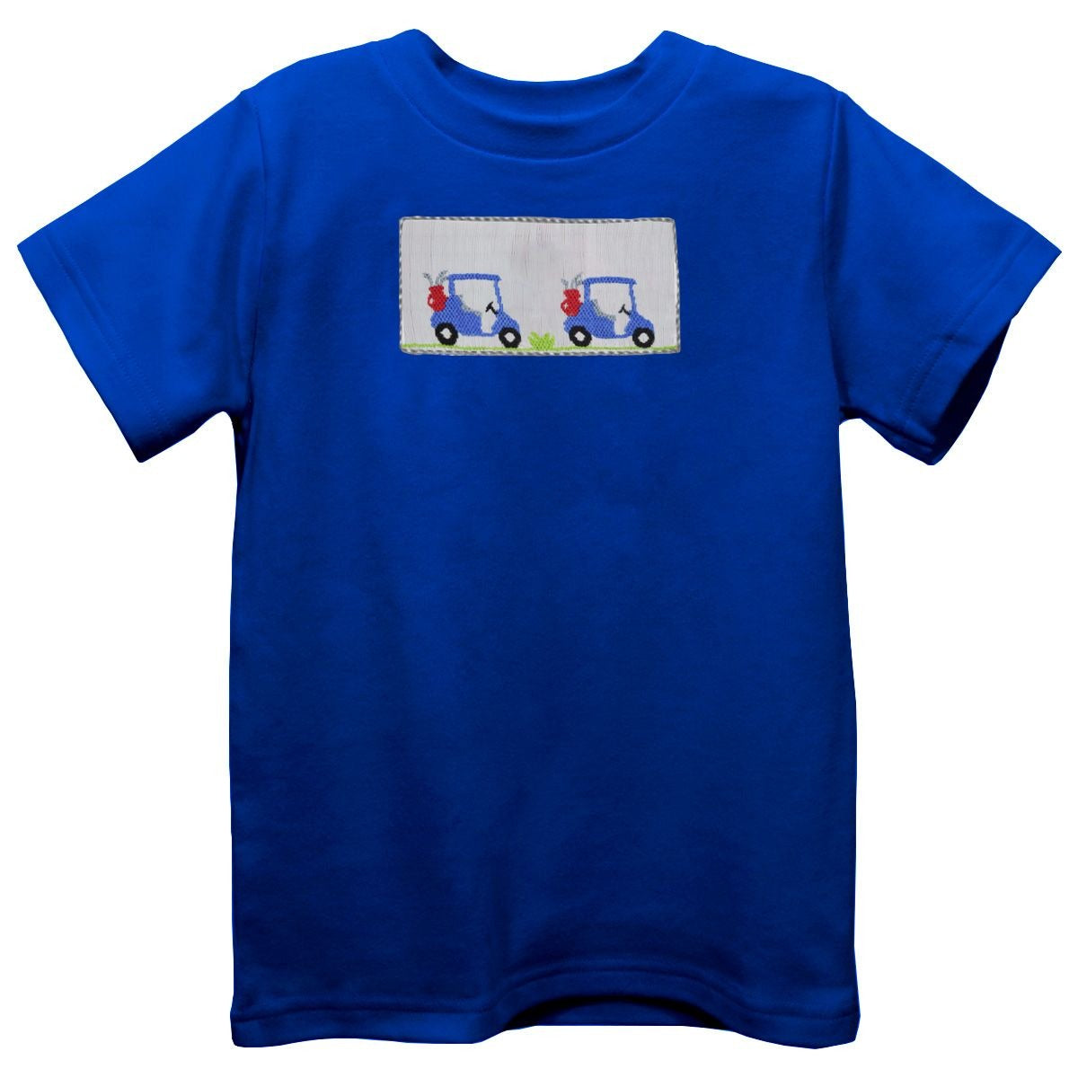 Vive La Fete Golf Cart Royal Knit Short Sleeve Boys Tee 5201