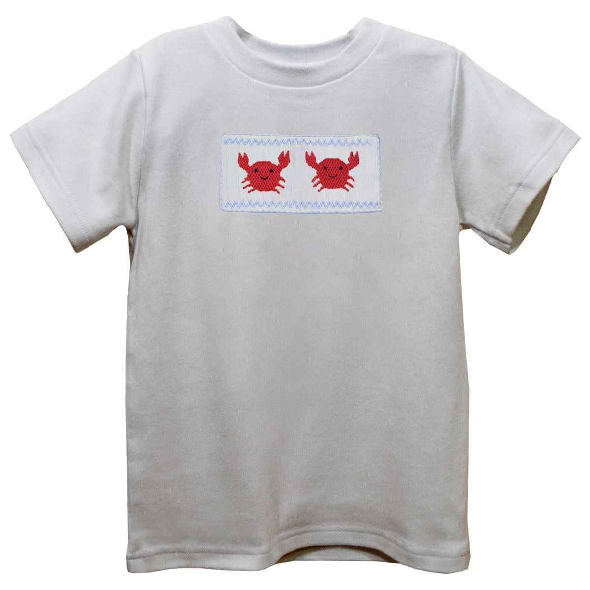 Vive La Fete Crabs Smocked Knit Short Sleeve Boys Tee 5201