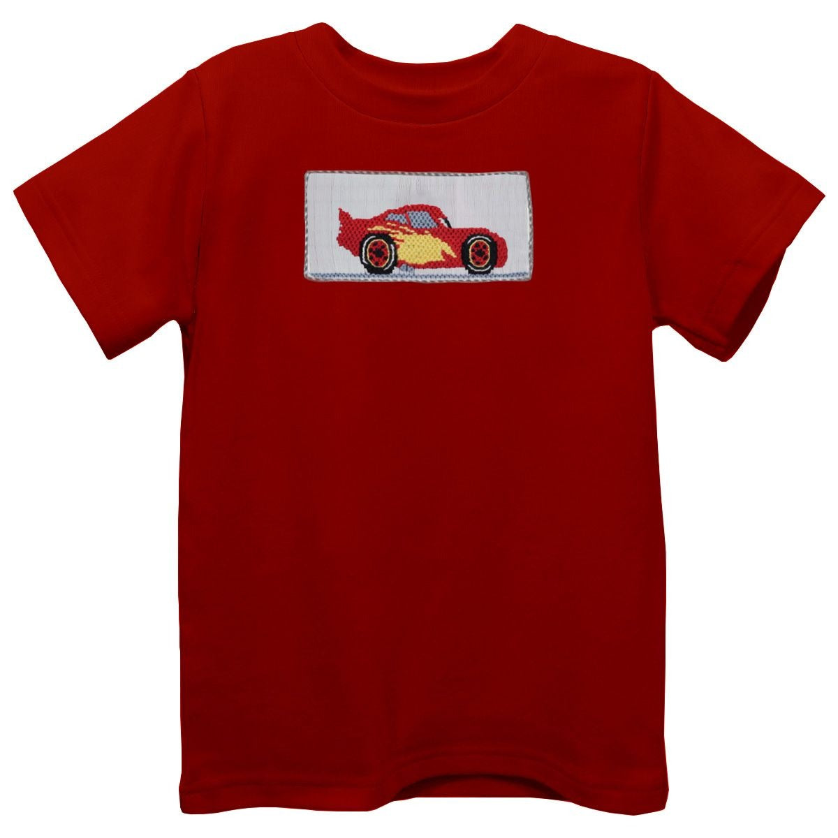 Vive La Fete Race Car Red Smocked Tee Shirt 5201