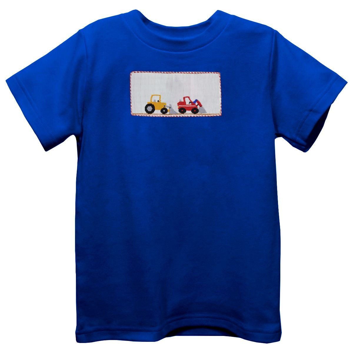 Vive la Fete Excavator Smocked Knit Short Sleeve Boys Tee Shirt 5201