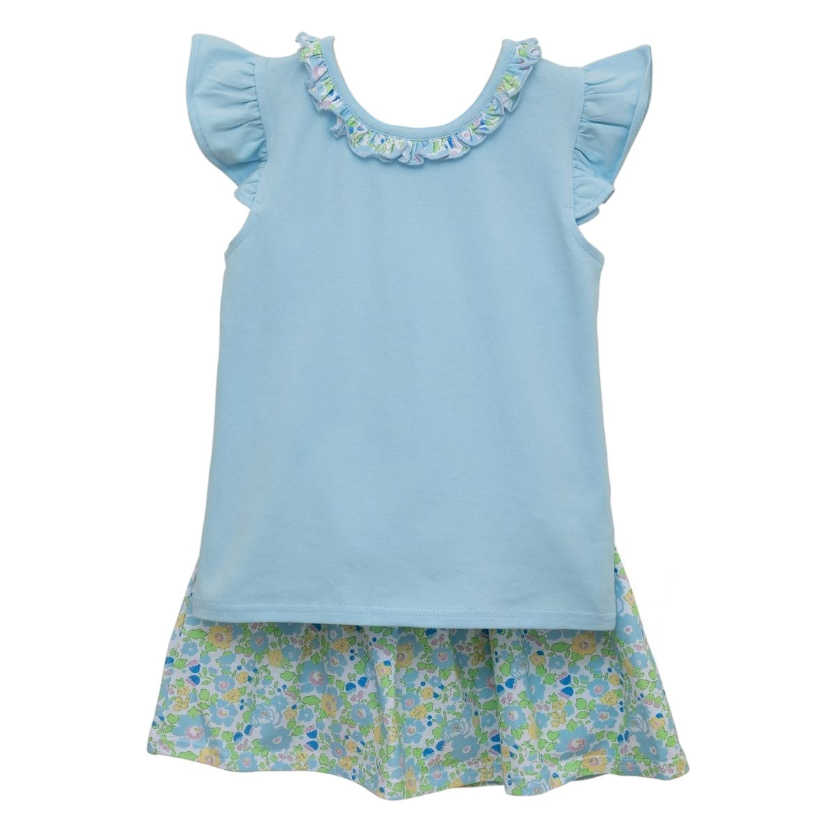 Trotter Street Kids Blooming Floral Skort Set TSK-01973 5203