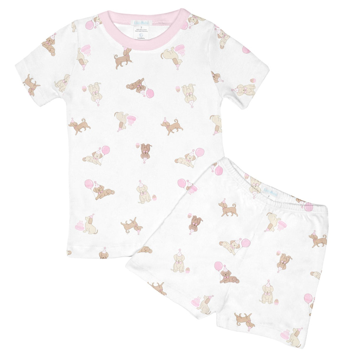 Lyda Baby Birthday Puppy Short Pajamas PP1605 5202