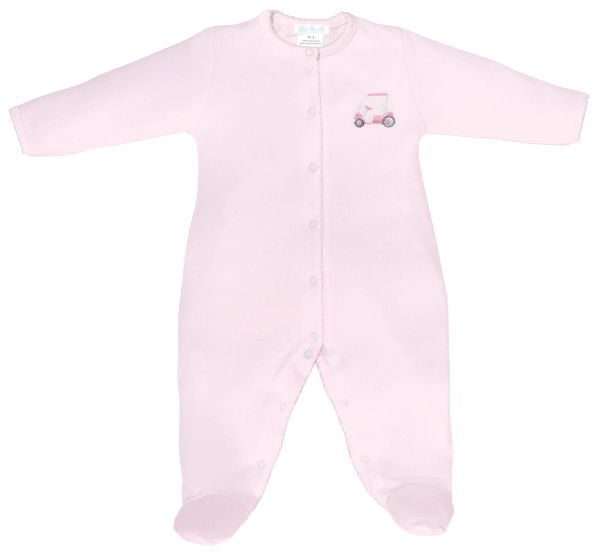 Lyda Baby Solid Color Footie W/ Embroidery PM03C 5202