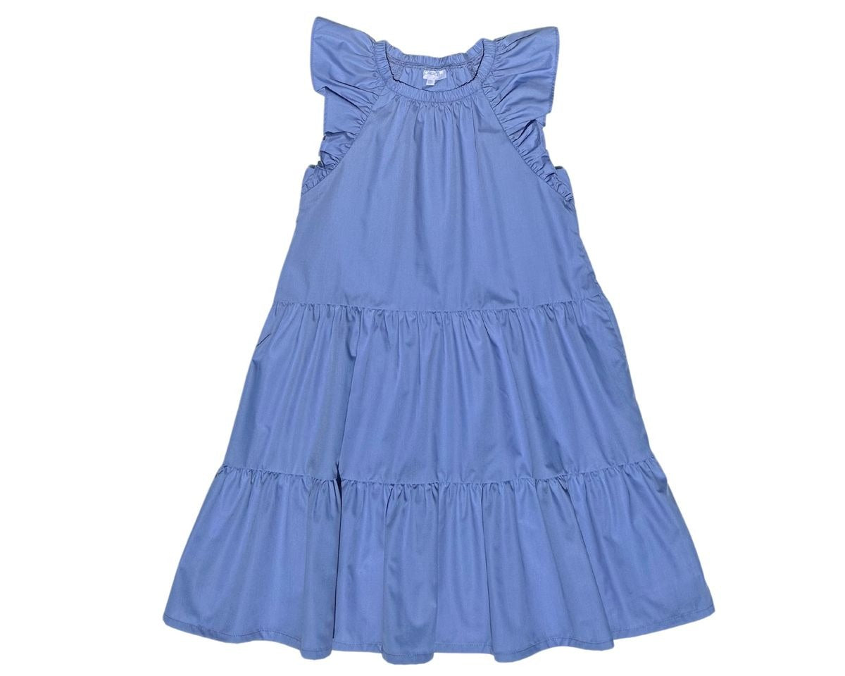 Pleat Layla Dress Lapis Blue 5201