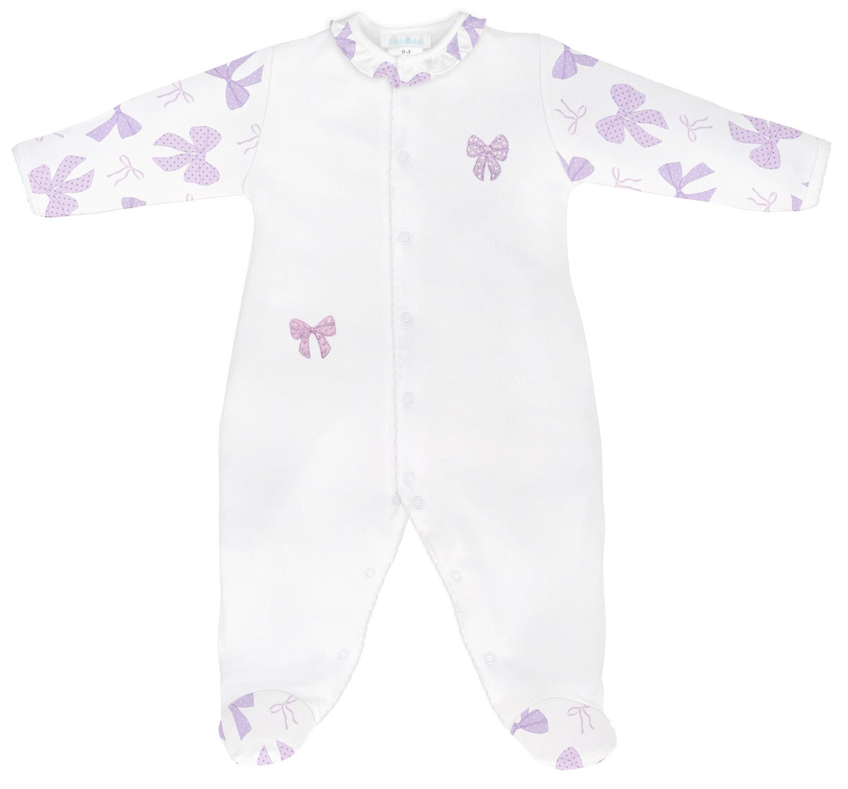 Lyda Baby Solid Color Footie W/ Embroidery PM03C 5202