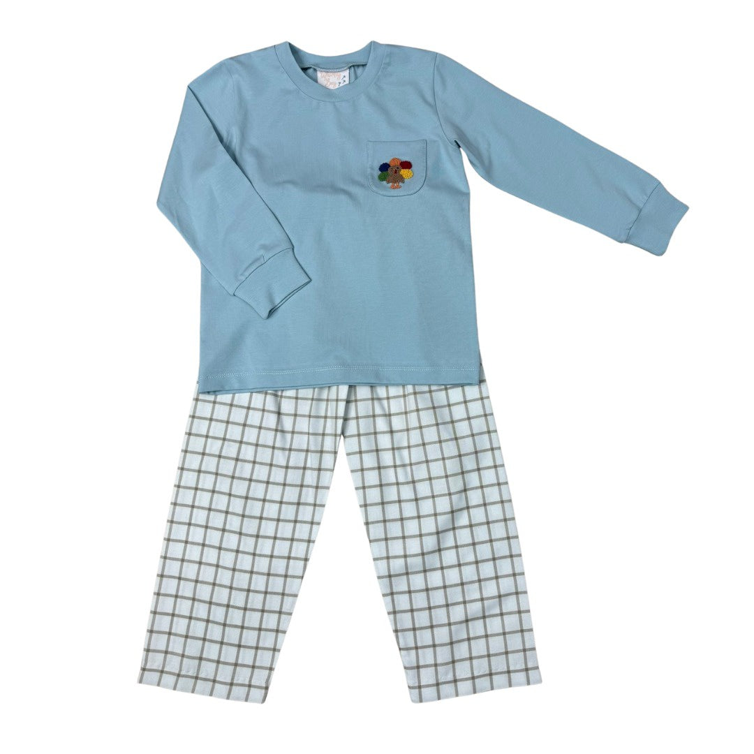 Whimsy Bay Turkey Time Boy Pant Set WBF25-59 5207
