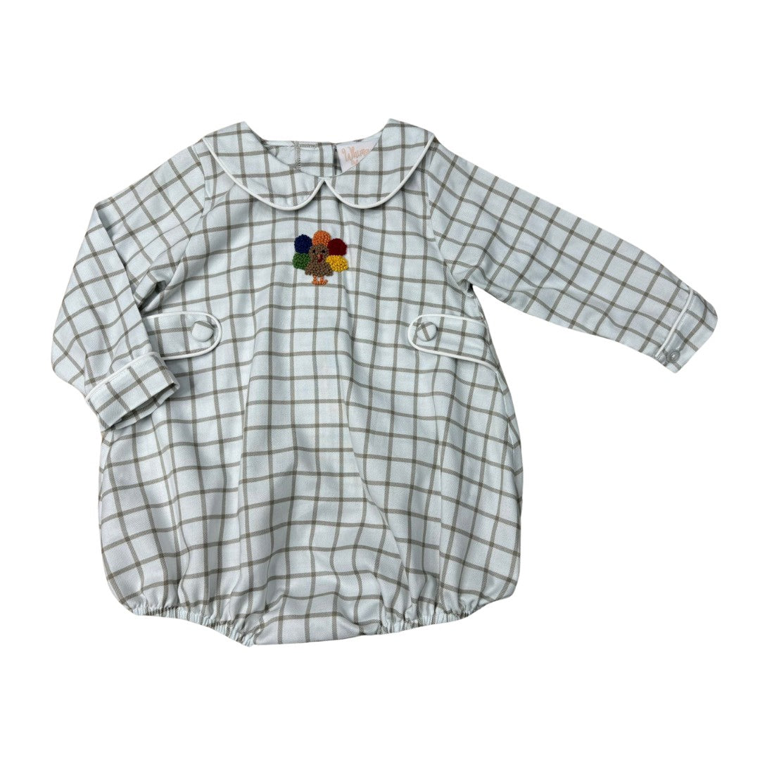 Whimsy Bay Turkey Time Peter Pan Collared Bubble WBF25-58 5207