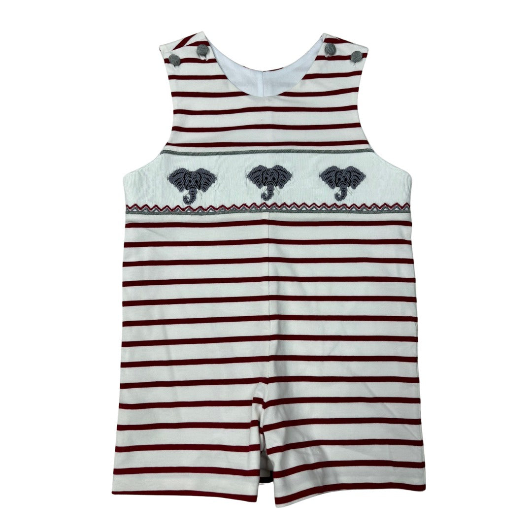 Whimsy Bay Smocked Elephant Shortall WBF25-24 5207