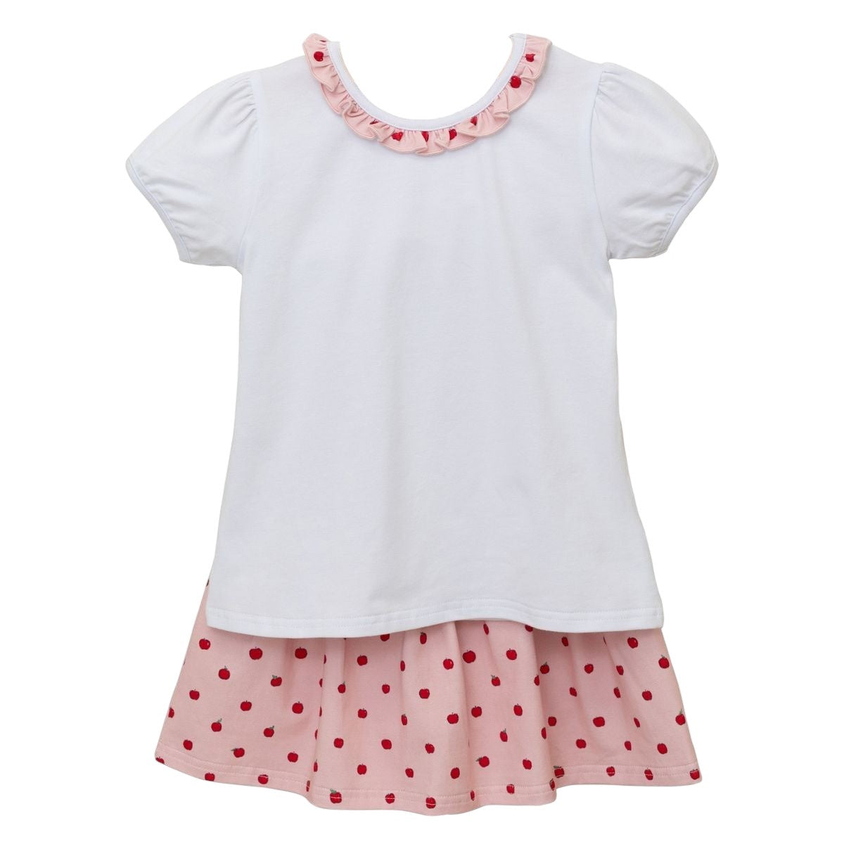Trotter Street Kids Apple Print  Skort Set TSK-02519 5206