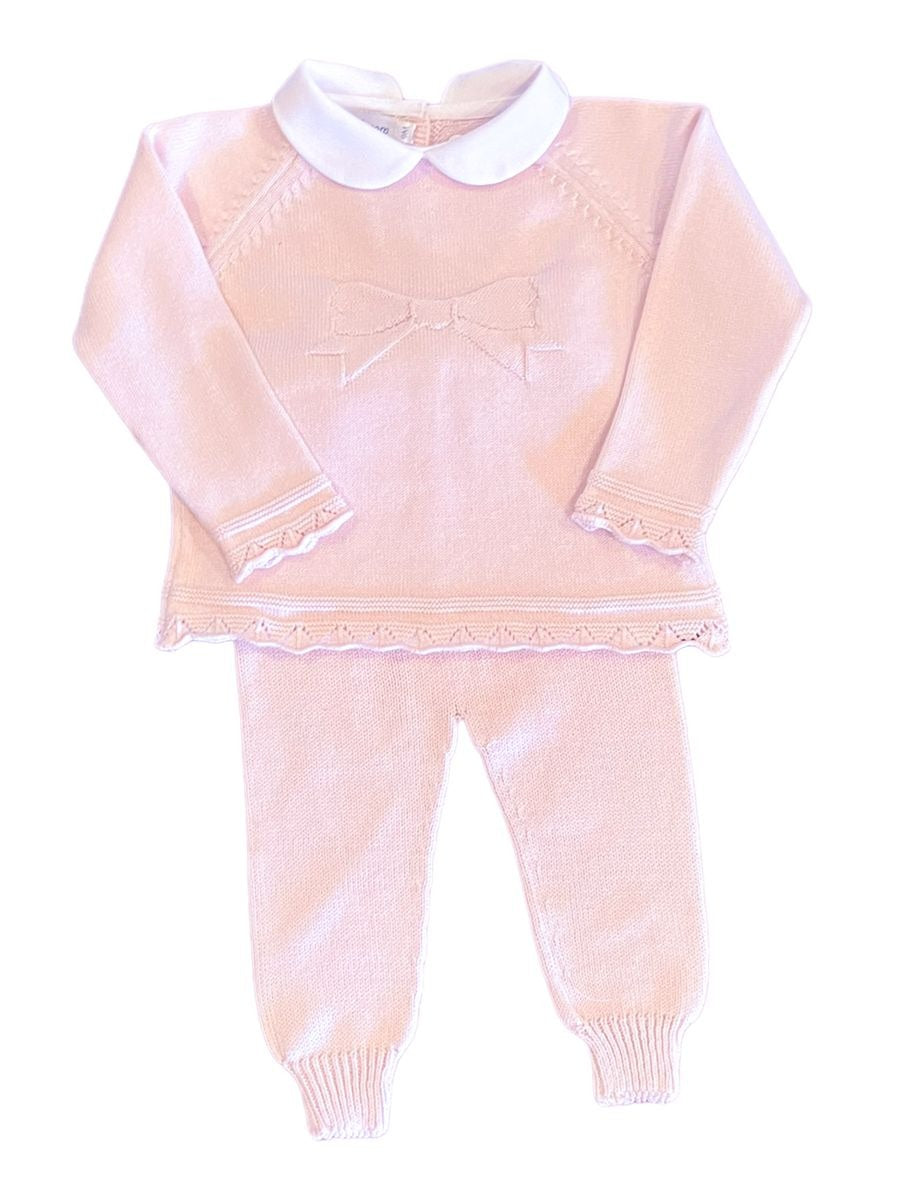 Mi Lucero Pink Bow Jogger Set 5210