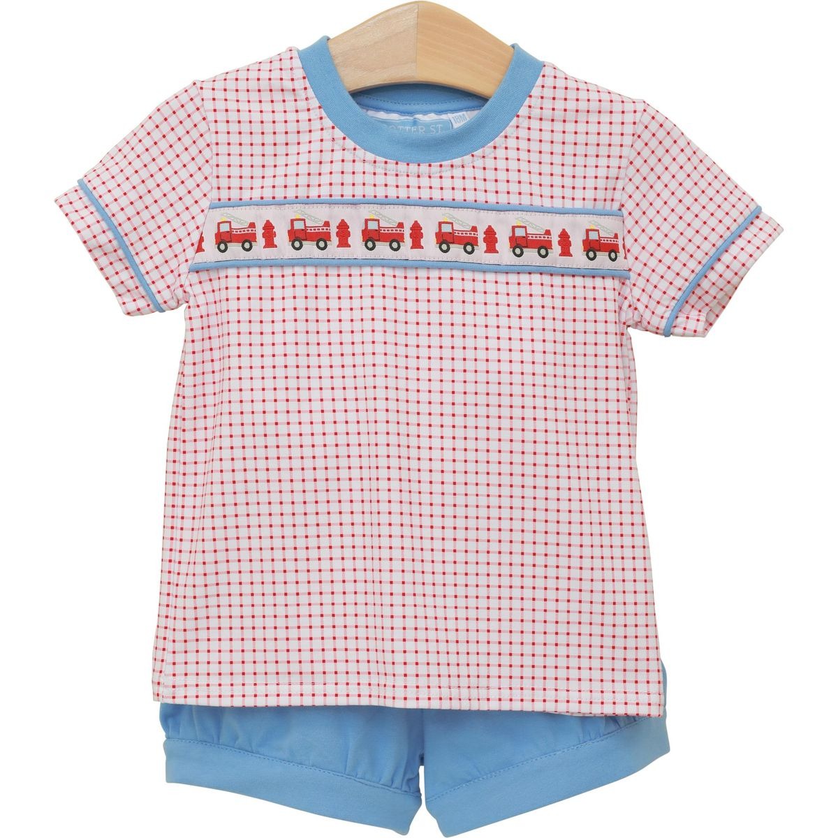 Trotter Street Kids Sound the Alarm Banded Short Set TSK-02730 5301