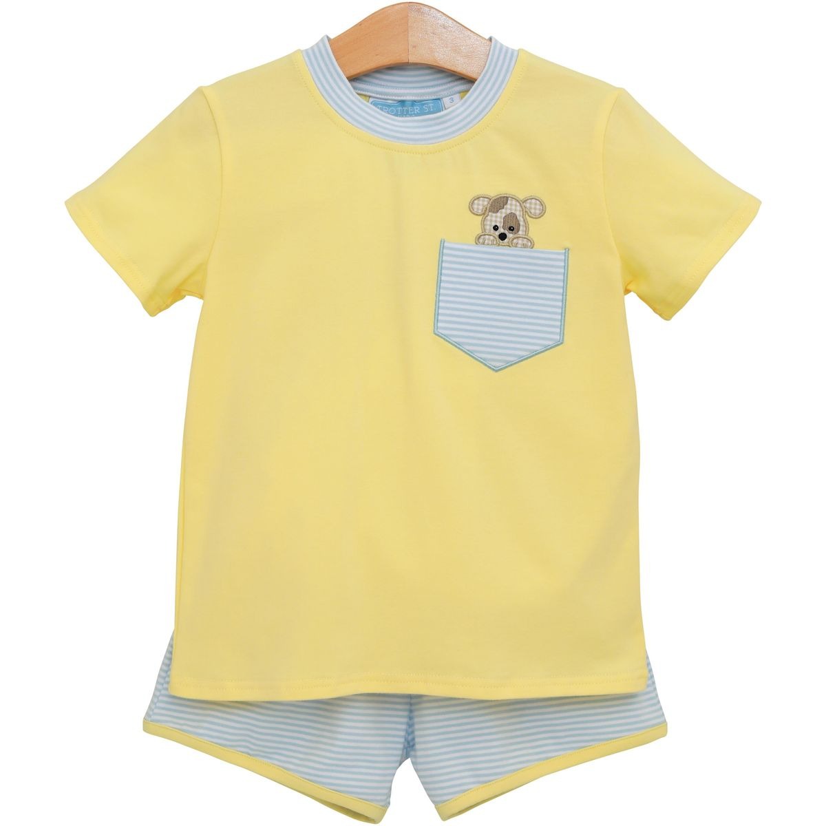 Trotter Street Kids Puppy Paws Short Set TSK-02654 5301