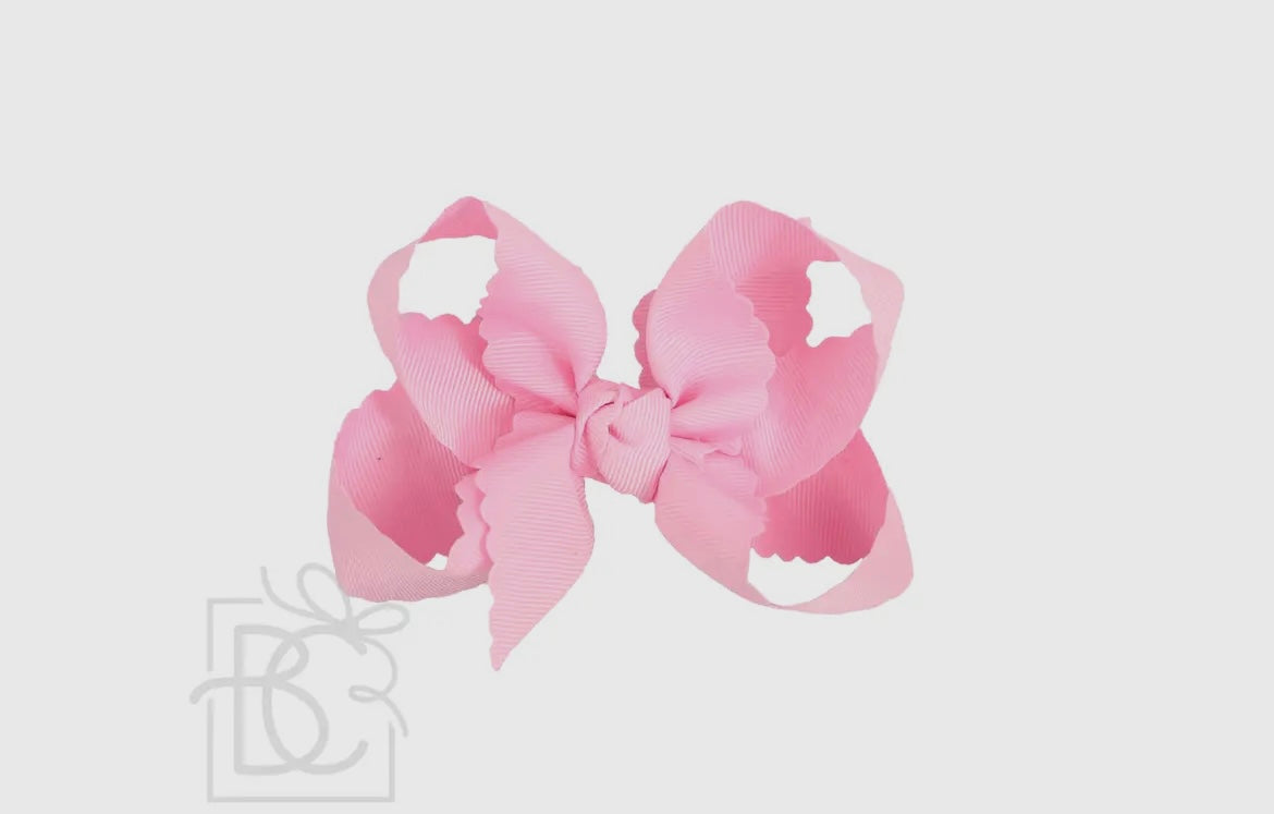 Beyond Creations Large Scalloped Edge Bow w/knot