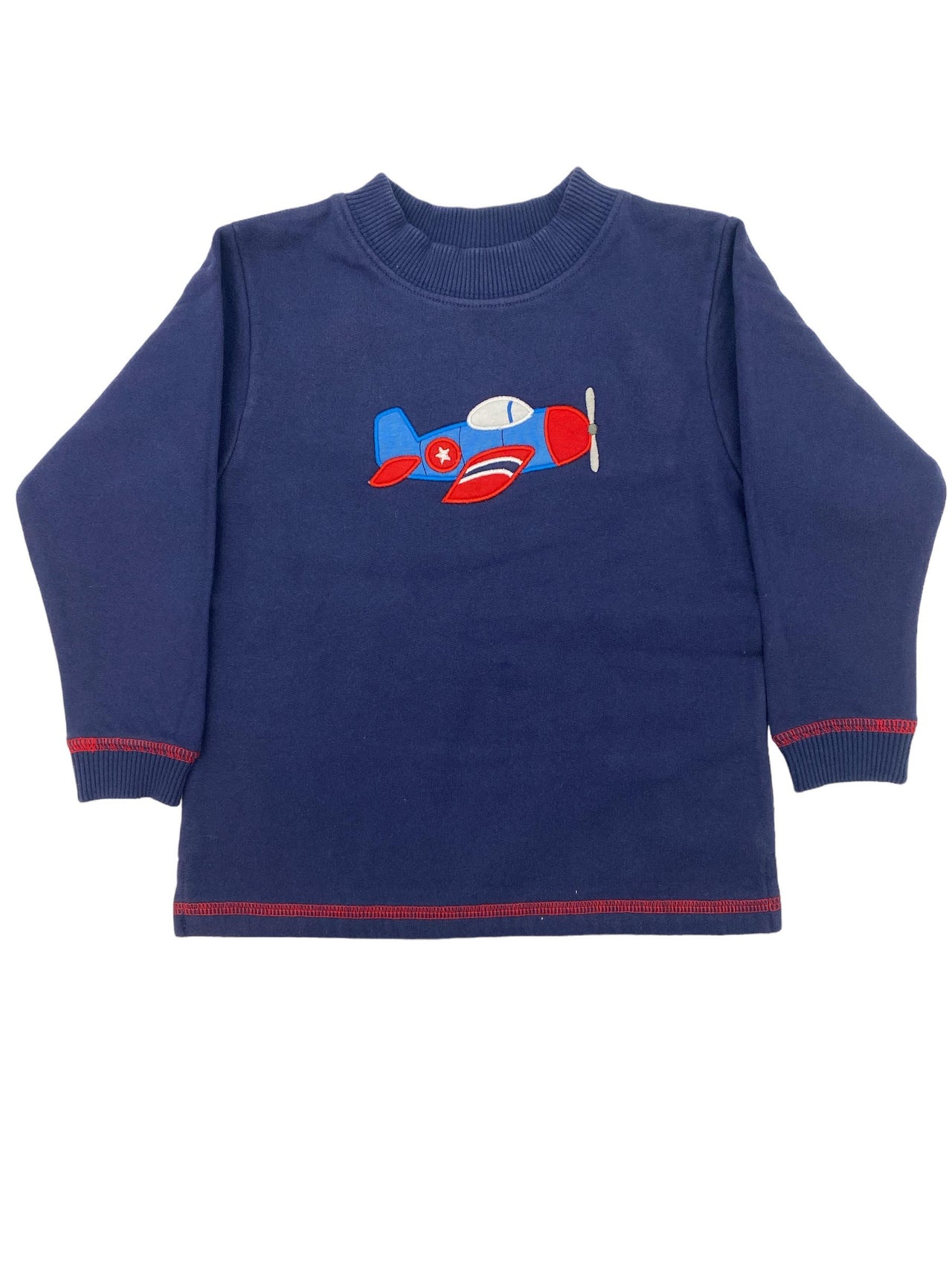 Luigi Sweatshirt Fighter Plane Dark Royal/Deep Red SW007-M4270-41/81 5108