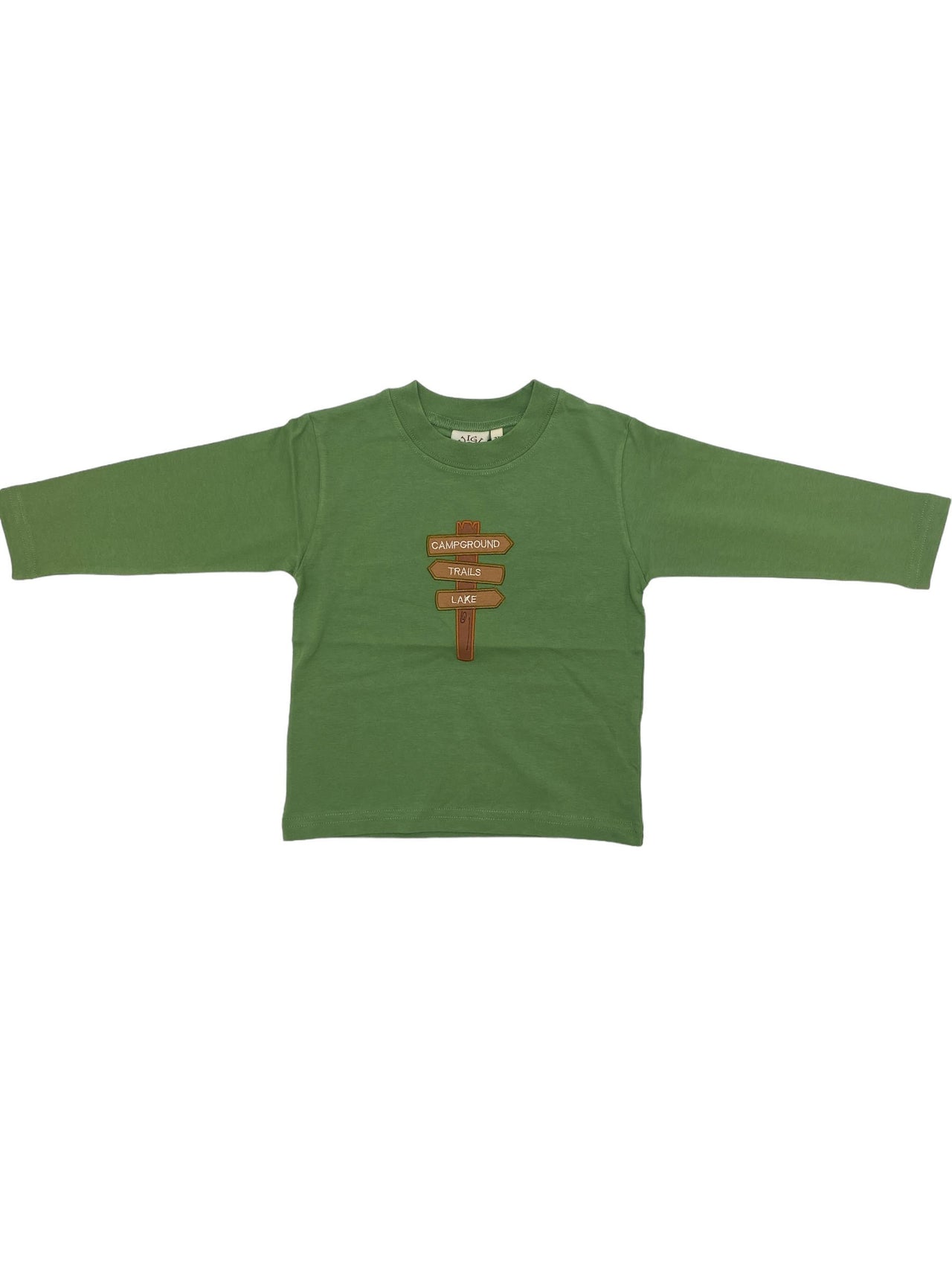 Luigi Boys L/S T-Shirt Trail Signs Peapod Green T002-M4355-829 5108