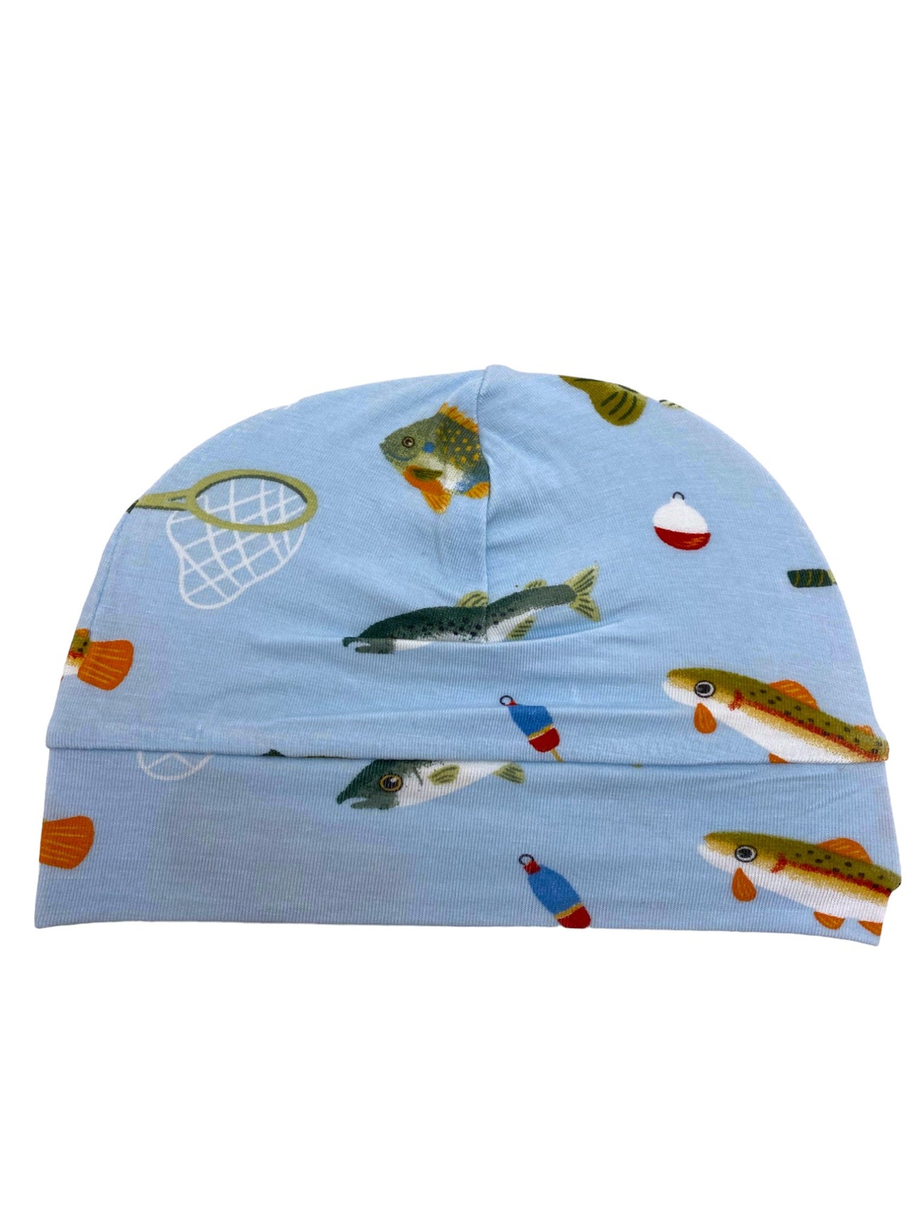 Angel Dear Fishing Beanie Hat Blue 0/3m 761-F24-FIS 5108