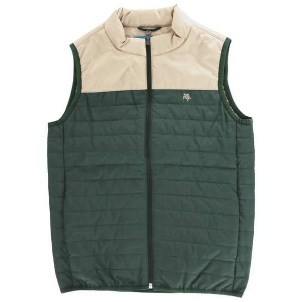 J. Bailey Quilted Vest Forest/Tan 1024-QVest 5107